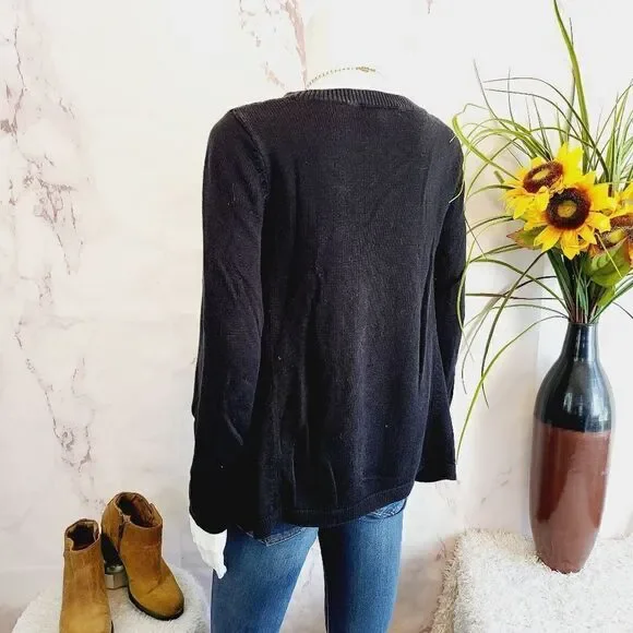 Ralph Lauren black cotton blend sweater - Picture 6 of 7